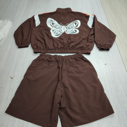 Men's Brown Short Set